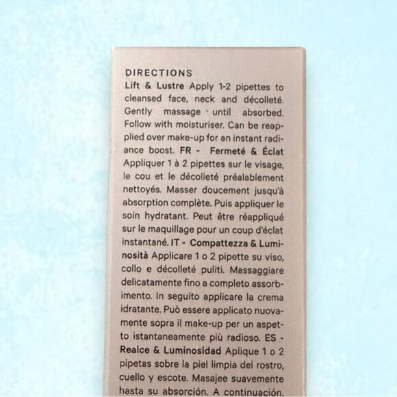 🆕 NWT MZ Skin lift & lustre golden elixir antioxidant serum 30ml/1oz - Picture 5 of 9